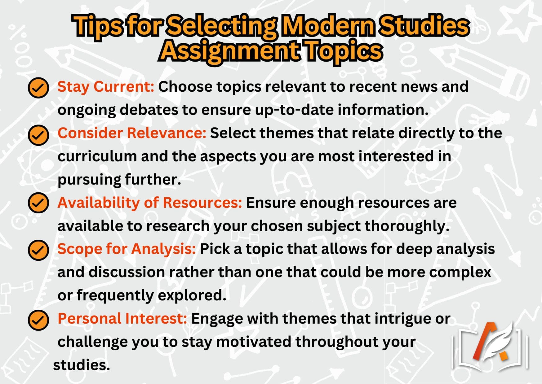 Tips for Selecting Modern Studies Assignment Topics