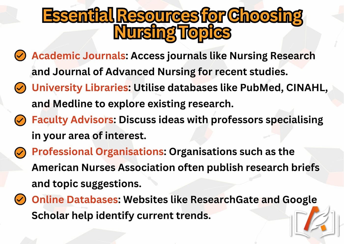 Resources for Choosing Nursing Topics