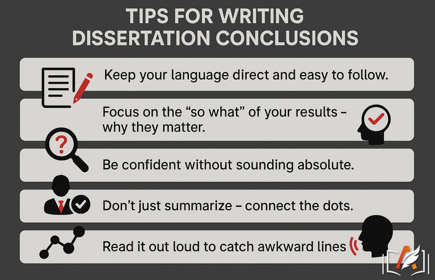 Tips for writing a dissertation conclusion